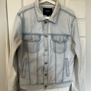 Men’s Jeans Jacket Size L Light Blue